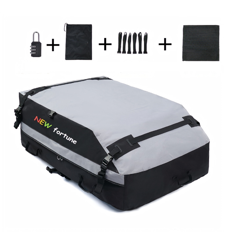 FO-22 Geantă de acoperiș pentru mașină, cu 19 picioare cubi, pentru transport de bagaje pentru activități în aer liber