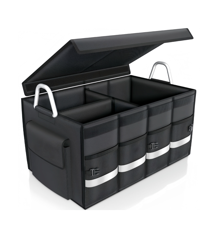 H-05 Geantă de depozitare pentru portbagaj, pliabilă, durabilă, cu mai multe compartimente